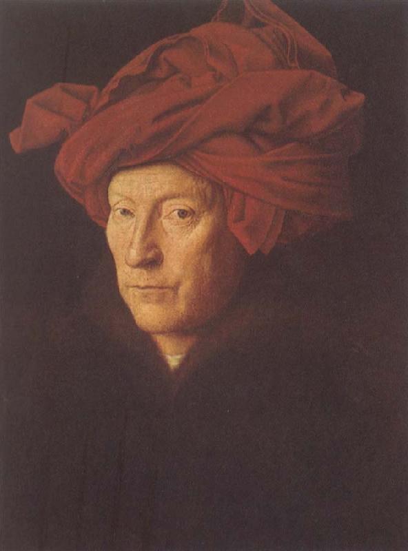 Jan Van Eyck Man in Red Turban Germany oil painting art
